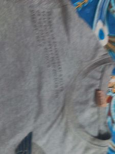 Gray Long Sleeve Graphic Tee