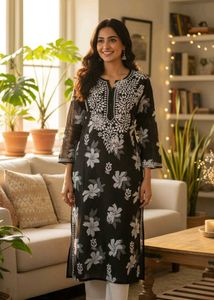 Handwork chikankari / lucknowi Kurta