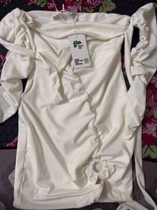 Stylish White Mini Dress