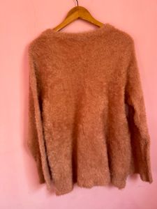 IMPORTED Furry Peach Sweater