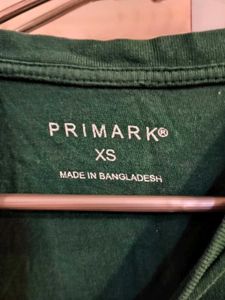 Dark Green Primark &#34;TRACK &amp; FIELD&#34; T-Shirt