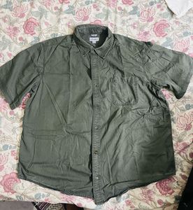 Carhartt Olive Green Short Sleeve  Shirt