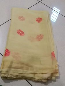 Chiffon Saree with Blouse Piece