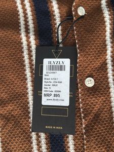 Striped Camp Collar Shirt