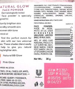 POND&#39;s Natural Glow Matte Powder 30G PinkBB Glo