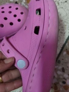 Pink Crocs Comfort Clogs