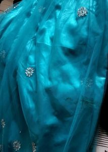 Pretty Light Blue Long Party Gown