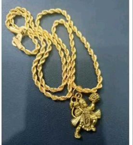 Hanuman Ji locket Gold Plated Chain