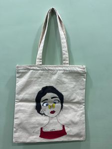 Hand-Painted Tote Bag