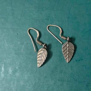92.5 Silver Leaf Earrings