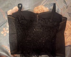 Denim Bustier Top