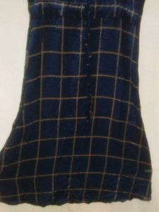 Checked Midi Dress