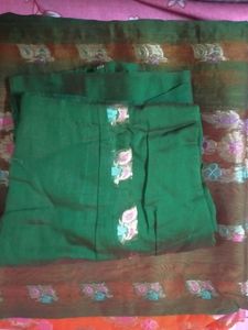 Multicolour Tusser silk saree