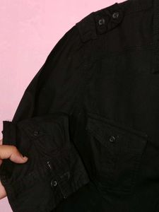 EDC MEN&#39;S SHIRT(BLACK)