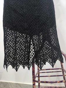 Black Lace Midi Skirt