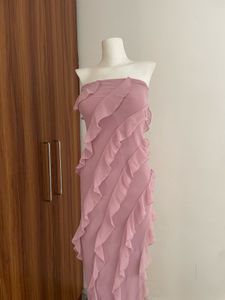 Elegant Ruffled Maxi Dress
