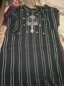 Combo Of 2 Kurties In Black Color