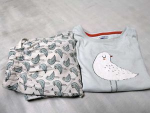 Symbol Brand Night Suit For Girls