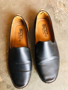 Black &amp; Brown Belly Shoes For Men