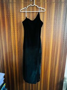 Black Side Slit Dress