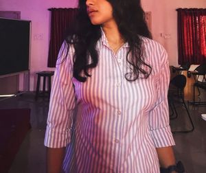 Striped White-blue Shirt