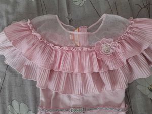 Pink Ruffle Party Dress