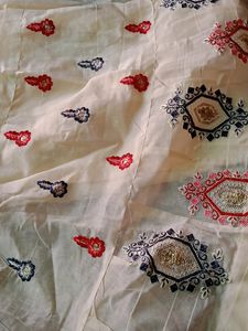 Chicken Work Kurti Lacha Set