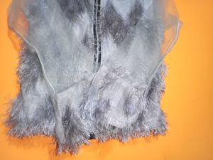 Fuzzy Sheer Vest - Unique Statement Piece