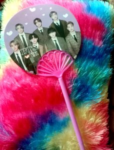 2 In 1 ,BTS Hand Fan And Pen