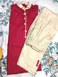 🍒Chinese Collar Kurta And Plazo🍒