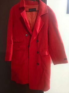 Stylish Red Overcoat