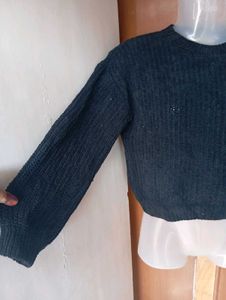 Cozy Black Knit Sweater