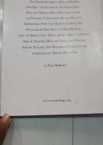 L Ron Hubbard Scientology Book
