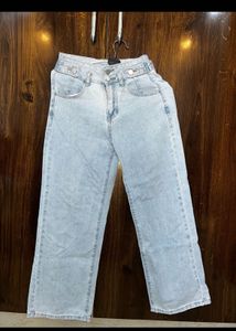 Light Wash Wide Leg Jeans