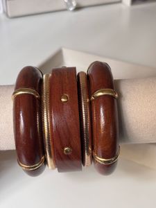 Meera Wooden Bangle Stack