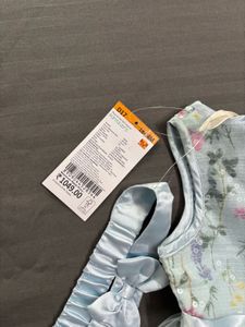 Floral Dress with Headband(18-24) Months Baby