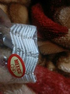 White Beaded Bangles (Set of 12)