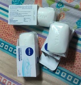 Nivea Cream Soft For All Type Skin(125g) 3 Pieces