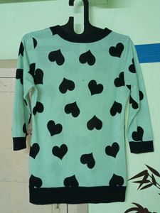 Heart Print Top