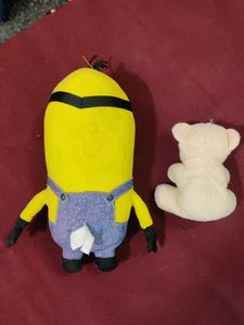 Minion Plush Toy with Bear