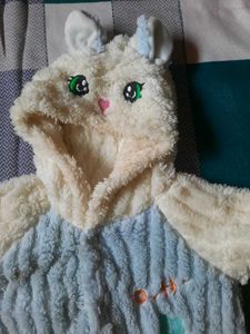 Cute Bunny Hooded Romper