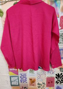 Pink Button-Down Top