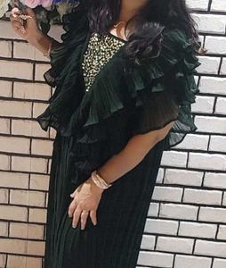 Elegant Ruffled Indo Western Top &amp; Skirt
