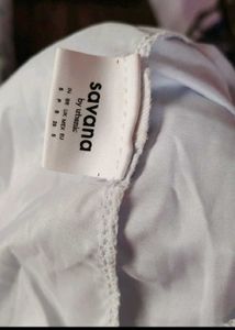 blue gathered dress