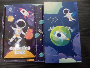 Space Scratch &amp; Colouring Book