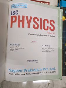 ISC (11th) Physics, Chemistry &amp; Mathematics Combo
