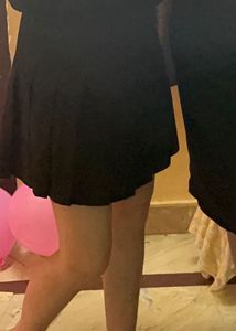 Combo - Black Skater Skirt + Gap Denim Shorts