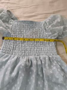 Cute Blue Polka Dot Dress