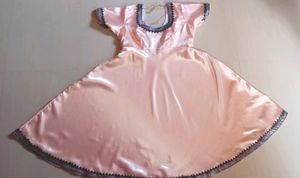 Satin silk Umbrella Frock