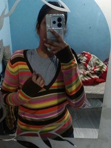 Striped Knit Sweater
